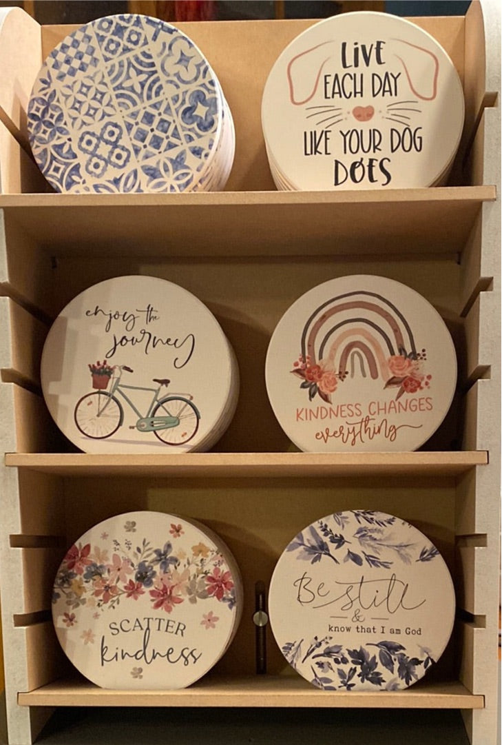 PGD-Round Ceramic Coasters (Gina B’s)