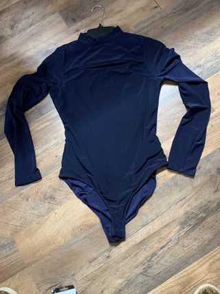Peekaboo Mock Neck Bodysuit (HTT)