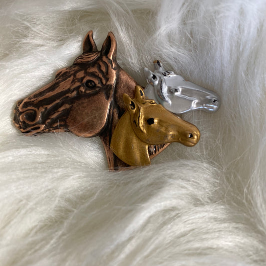 Mixed Metal Horse Pendant (Gina B's)