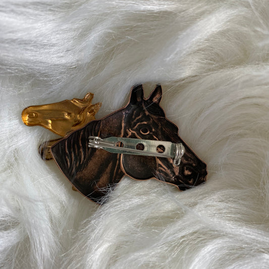 Mixed Metal Horse Pendant (Gina B's)