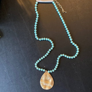 MK - Clay Bead and Gold Necklace (Gina B’s) - All About Me Boutique