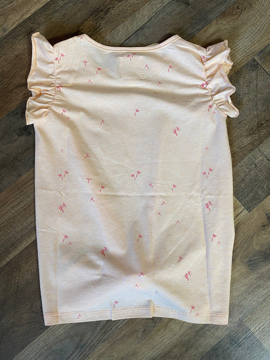 Vin- Girls Peach Tie Front Top (Kidding Around)