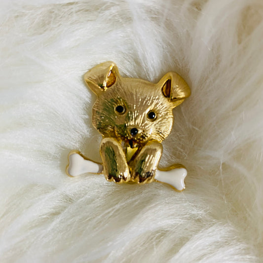 Dog with Bone Pendant (Gina B's)