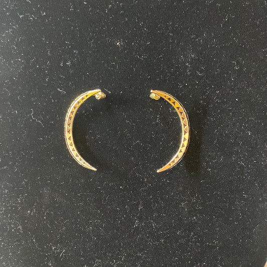 MK-Gold Half Moon Dangle Earrings (Gina B's)