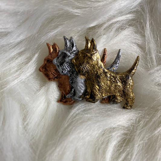 Mixed Metal Scottie Dog Pendant Gina B's)