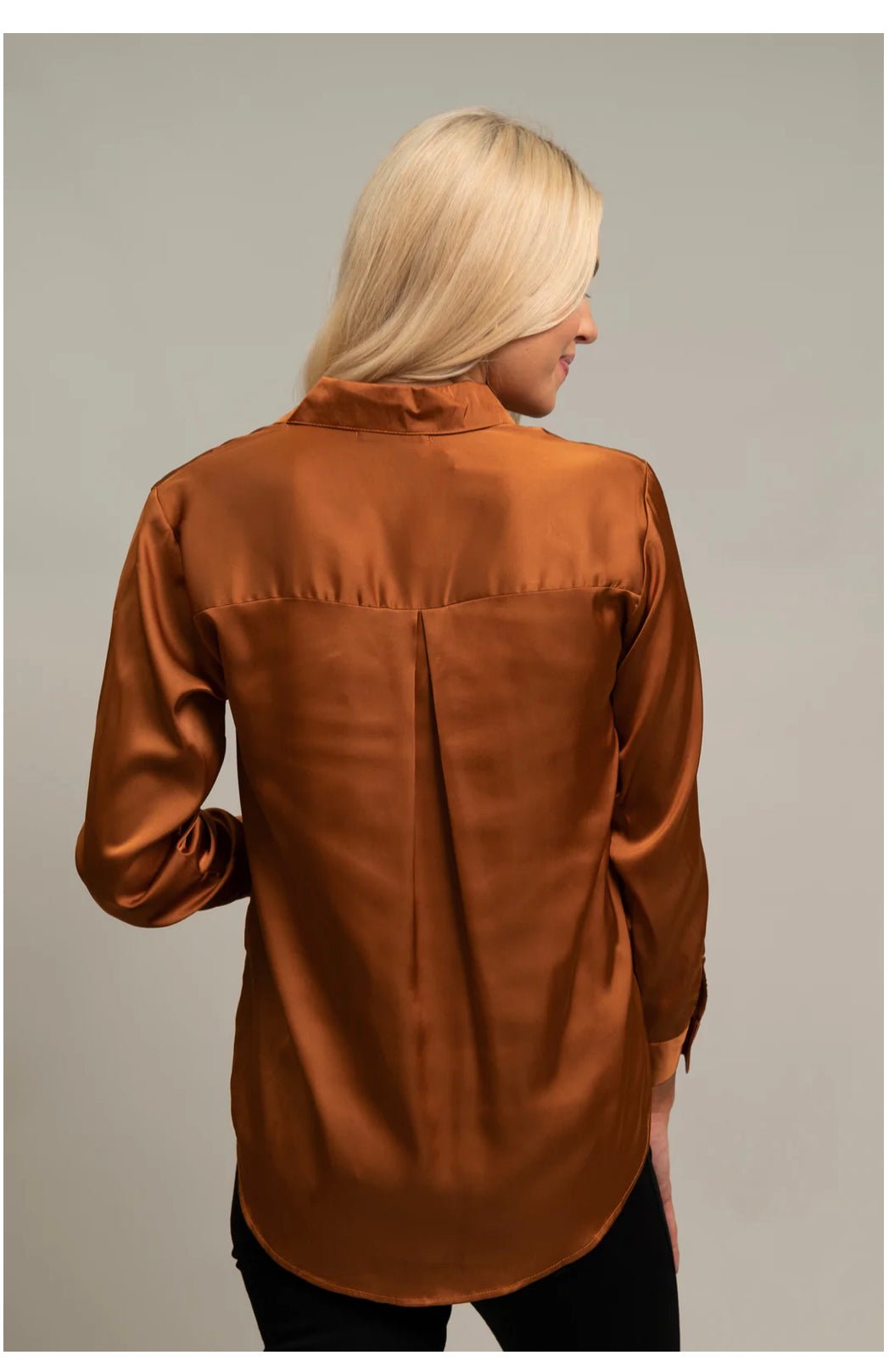 Anna Satin Blouse (HTT) - All About Me Boutique