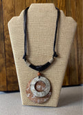 MK-Distressed Wood and Leather Necklace (Gina B's)