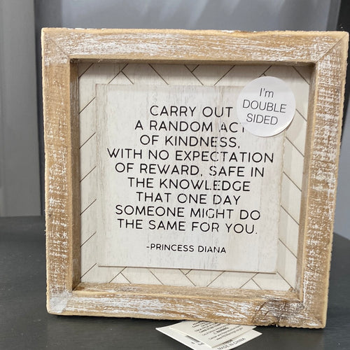 A&C - Double Sided Tile Sign (Gina B’s)