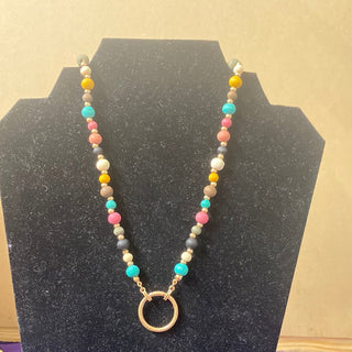 MK - Multi Color Clay Bead Necklace (Gina B’s) - All About Me Boutique