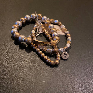MK - Mixed Metal Bracelet Stack (Gina B’s) - All About Me Boutique